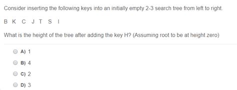 Solved Consider Inserting The Following Keys Into An Chegg