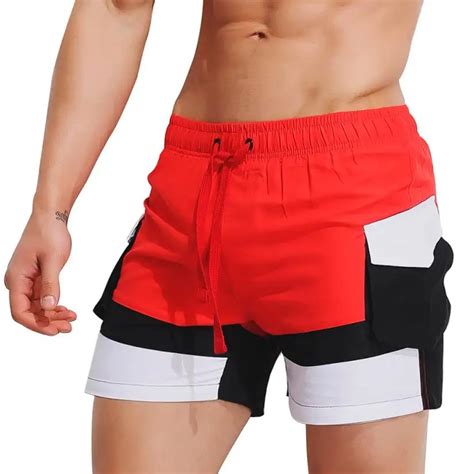 2018 New Shorts Mens Breathable Swim Trunks Pants Swimwear Shorts Slim Wear Bikini Swimsuit Men