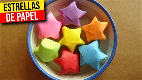 Como Hacer Estrellitas De Papel Youtube