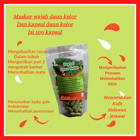 Jual Masker Wajah Daun Kelor Bungkus Isi Original Masker Wajah