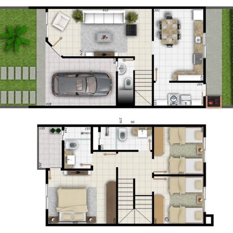 Plantas De Sobrados Modelos De Plantas Para Sobrado