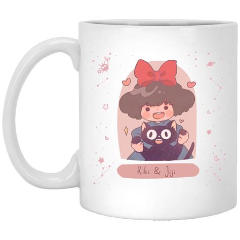 Kiki and Jiji cute Fanart Mug - Ghibli Store