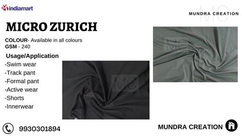 Plain Solids Micro Zurich Way Lycra Fabric Color Multicolor At Rs