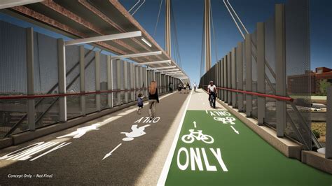 Concept Design For Brisbane Pedestrian And Cycle Bridge Architectureau