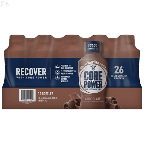 2 Packs Fairlife Core Power High Protein Shake Chocolate 14 Fl Oz 10 Pack