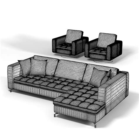 3ds Max Natuzzi Savoy Sectional