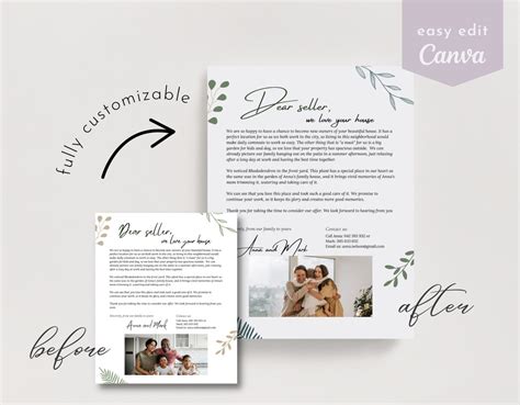 Home Buyer Letter Editable Template Buying Home Letter to - Etsy