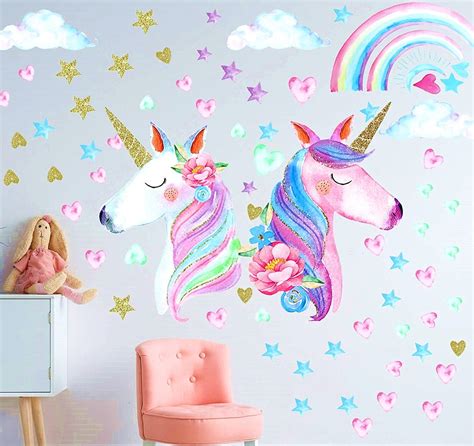 Watercolour Rainbow Decorative Sticker Colourful Rainbow Wall Stickers