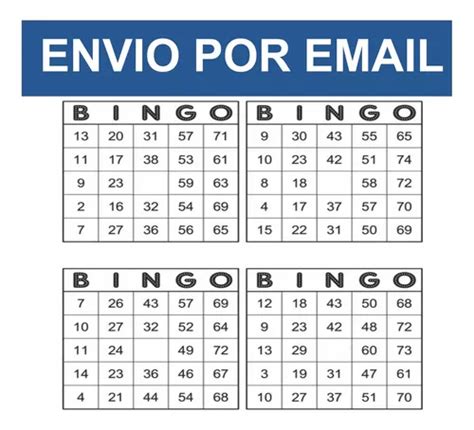 500 Cartelas Para Bingo Em Pdf Numeração De 1 A 75 MercadoLivre