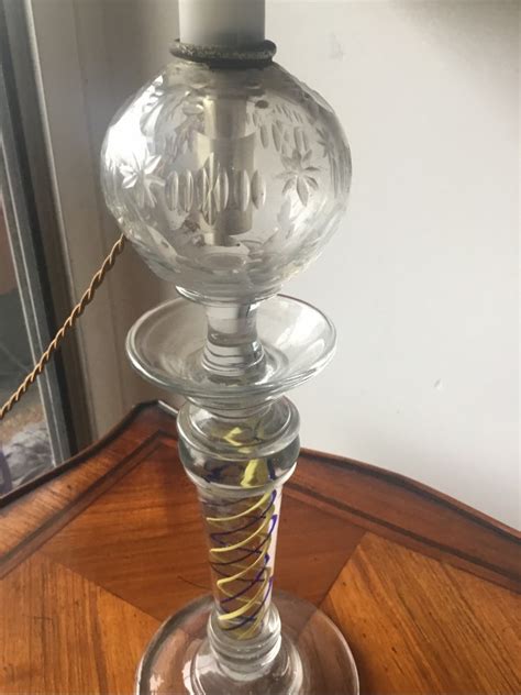 Proantic Lampe Huile Dite De Dentelli Re Mont E En Lampe Xixe