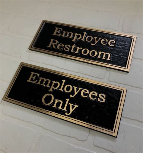 Employees Only: Door or Wall Sign Contemporary Series Vintage - Etsy ...