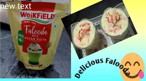 Weikfield Falooda Mix Recipe I Weiked Kesar Pista Recipe In Hindi Youtube