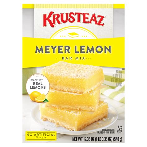 Krusteaz Meyer Lemon Bars Supreme Mix 1935 Oz Box