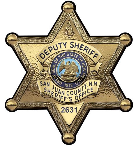 San Juan County New Mexico Sheriff's Department (Deputy) Badge All Met ...