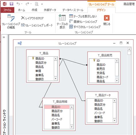 Accessの使い方 アクセス入門 ｜ リレーションシップを設定する方法と結合の種類