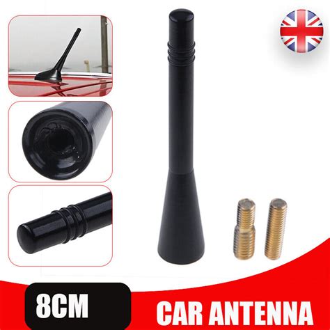 3 CAR BEE STING STUBBY SHORT BLACK AERIAL ARIEL ARIAL MAST ANTENNA