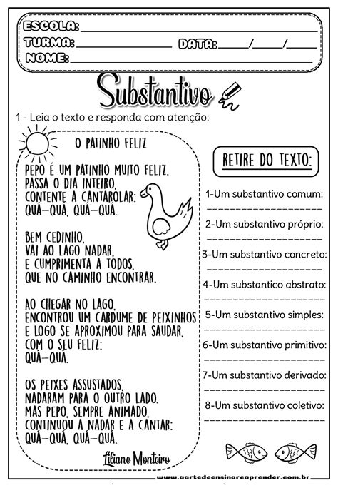 Texto Para Trabalhar Substantivos Interpreta O Edulearn 49720 Hot Sex