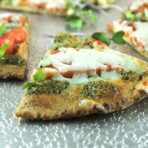 Easy Flat Bread Pesto Pizza Recipe Skinny Ms