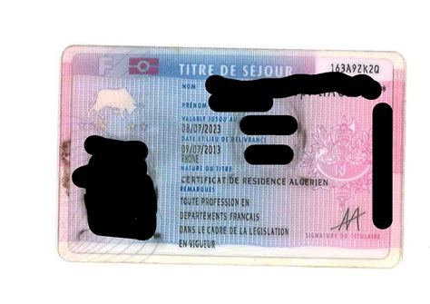 carte de sejour vie privee familiale liens