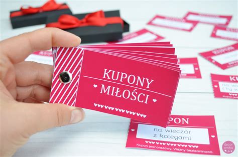 Kupony miłości prezent na dzień chłopaka Zamów na decoremka pl