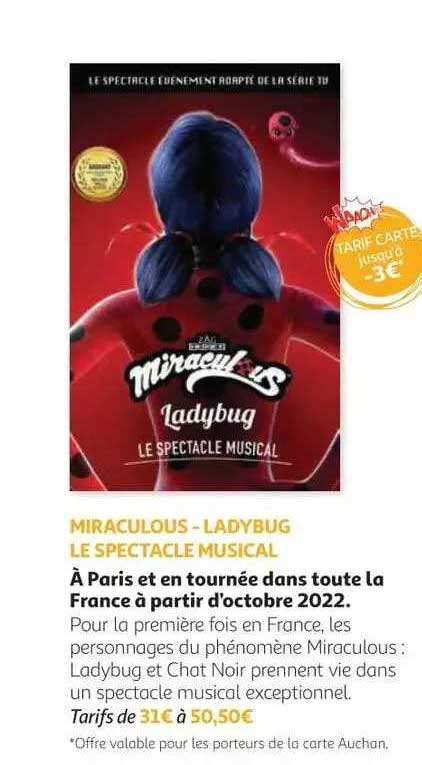 Promo Miraculous Ladybug Le Spectacle Musical Chez Auchan ICatalogue Fr