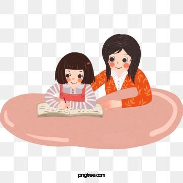 Casa Mujer Madre Tutoría Niño Para Escribir Tarea PNG dibujos Muebles