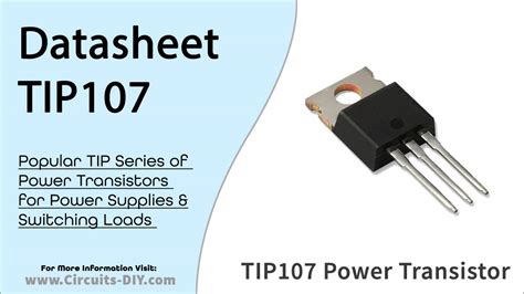 TIP107 PNP Power Darlington Transistor Datasheet