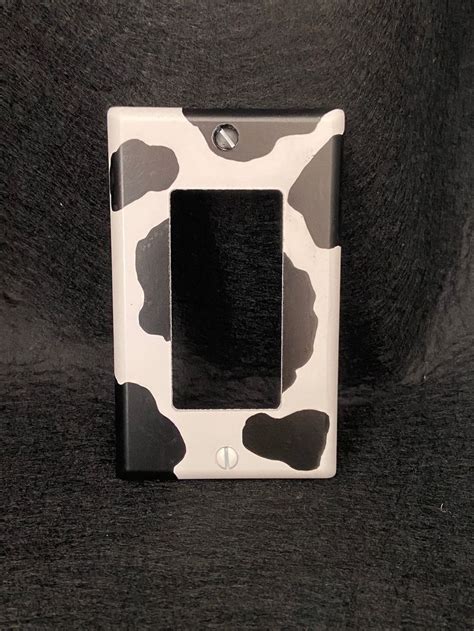 Cow Print Light Switch Cover Etsy Canada In 2024 Light Switch