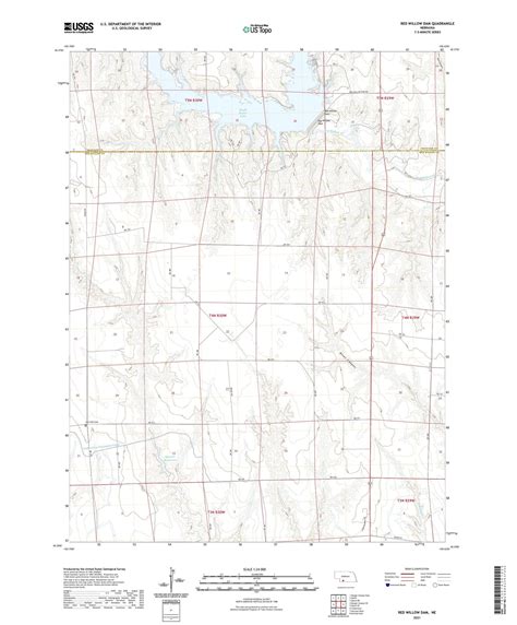 Red Willow Dam Nebraska Us Topo Map Mytopo Map Store