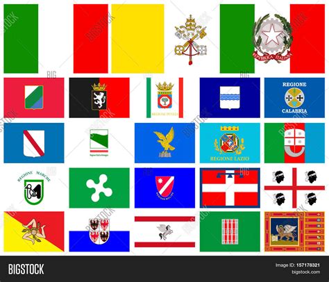 Flag Regions Italy Image & Photo (Free Trial) | Bigstock