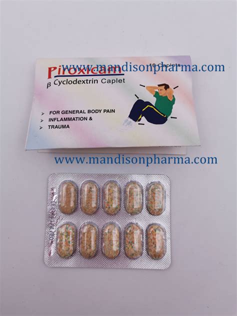 Piroxicam β Cyclodextrin Caplet 20mg GMP Certificated Western Medicine