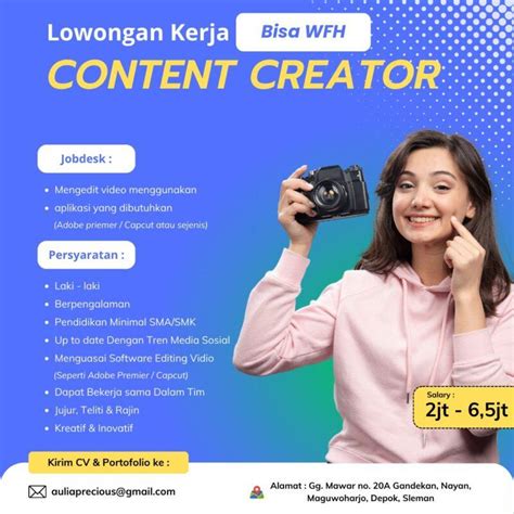 Lowongan Kerja Content Creator Di PT Kenika Nagata Utama LokerJogja ID