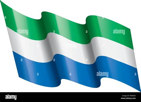 Sierra Leone Flag Vector Illustration Stock Vector Image And Art Alamy