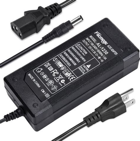 Facmogu 3 Prong Dc 12v 3a 36w Ac To Dc Power Adapter