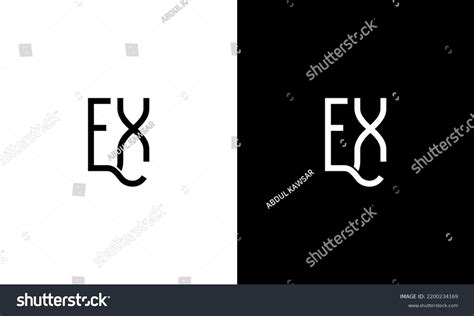 Ex Logo Design Letter Ex Logo Stock Vector (Royalty Free) 2200234169 ...