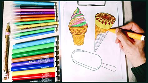 Dondurma çizimi kolay dondurma çizimi ice cream drawing How to draw