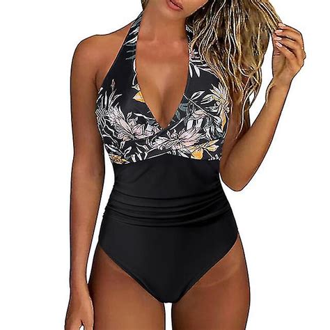 One Piece Badpak Vrouwen 2023 Nieuwe V Hals Push Up Bikini Set Strand