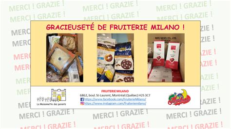 Merci Fruiterie Milano Maisonnette Des Parents