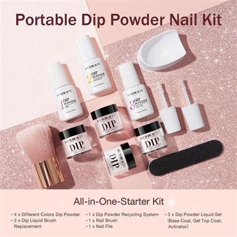 AZUREBEAUTY Kit De Poudre De Trempage Pour Ongles Toutes Saisons Peau