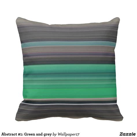 Abstract 1 Green And Grey Throw Pillow Grey Throw Pillows Throw Pillows Pillows