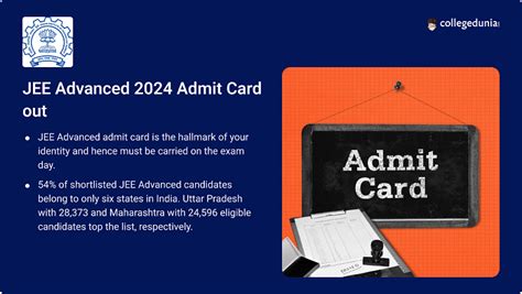 Jee Advanced 2024 Admit Card Out Check Exam Day