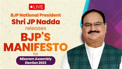 BJP National President Shri JP Nadda Releases BJP S Manifesto For