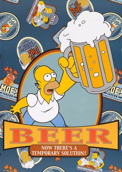 Homer Simpson Beer Quote Poster X Arte Simpsons P Ster De