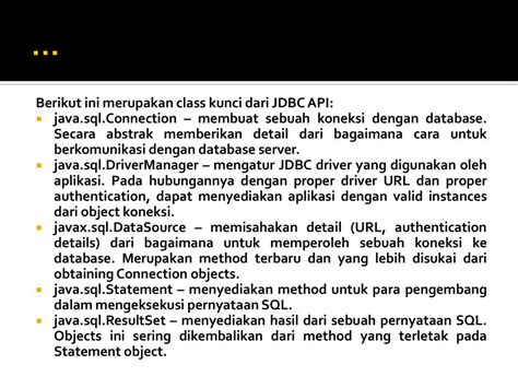 Jdbc Java Database Connectivity Ppt Download