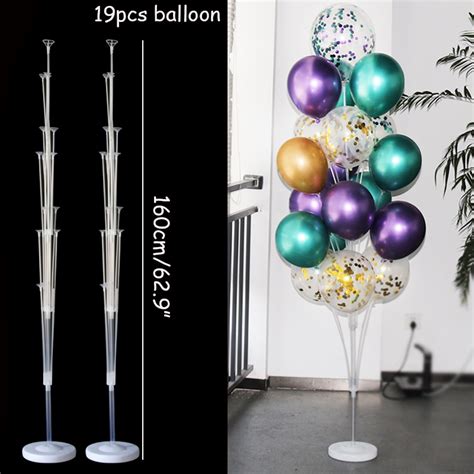 Balloon Stand Holder And Balloons