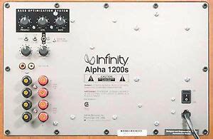 Infinity Alpha 1200s Powered Subwoofer Amplifier Plate Repair Service