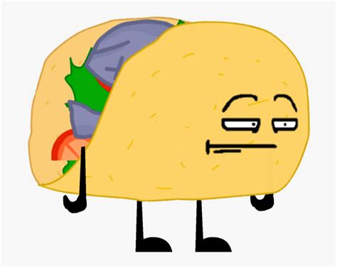 Bfdi Taco Pose Cartoon Taco Royalty Free Hd Png Download