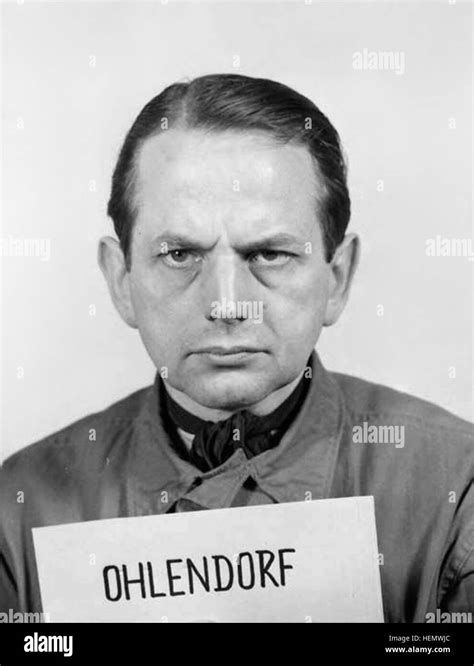 Otto Ohlendorf at the Nuremberg Trials Stock Photo - Alamy