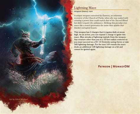 Lightning Mace - D&D 5E Homebrew Weapon