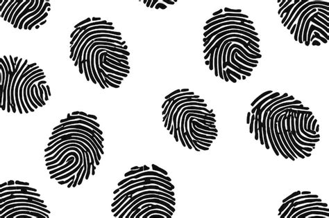 Premium Photo Vector Black Isolated Fingerprint On White Background